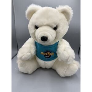Hard Rock Hotel Las Vegas White Polar Bear Plush Stuffed Animal 12” Toy